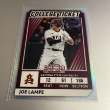 2022 Elite Extra Edition Joe Lampe Contenders College Ticket HOLO PRIZM SP (CL3)