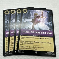 Disney Lorcana-Legend of the Sword in the Stone 64/204 Floodborn 4 Cards Playset