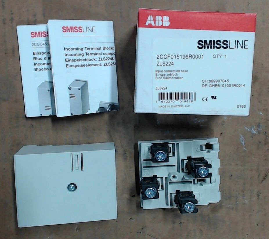 Qty 17 ABB Smissline ZLS224 Input Connection Base 2CCF015196R0001