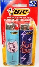 Collectible BiC Lighter ~ 2 Pack ~ BiC Positive Affirmations Edition Lighters