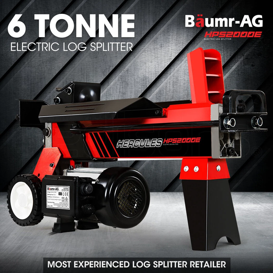 BAUMR-AG 6 Ton Log Splitter Electric Wood Hydraulic Firewood 6T Small  Machine | eBay