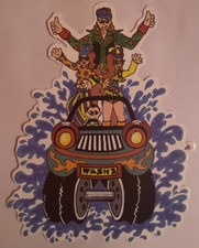 CARWASH - A5 CUTOUT CLUB  FLYER FROM 1993 -ESCAPE CLUB, BRIXTON - NICE CONDITION