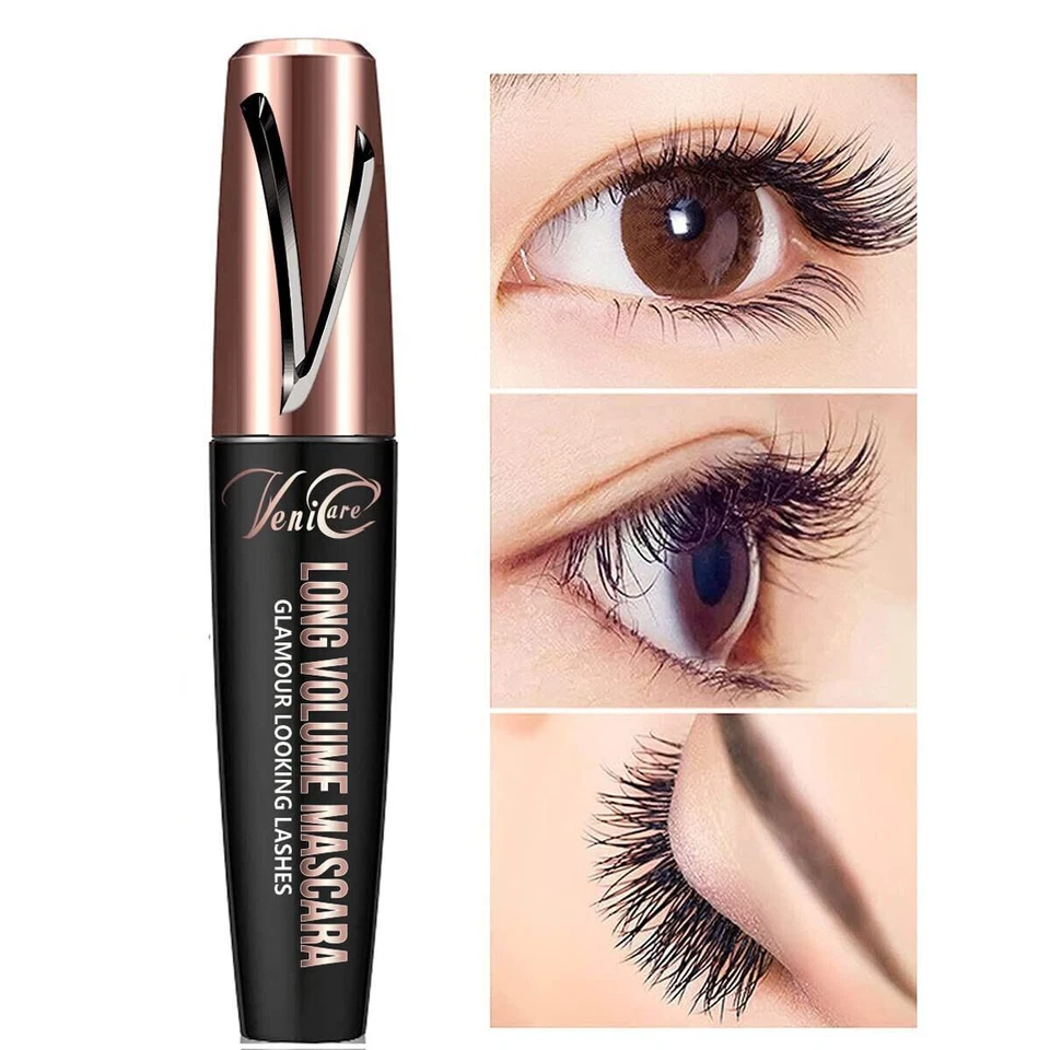 4D Pure Silk Fiber Lash Mascara – Ultra Black Volume & Length Thick Lashes - Image 3 of 4