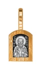 Святитель Николай. Образок/Russian icon silver 925 pendant gold-plated 999°