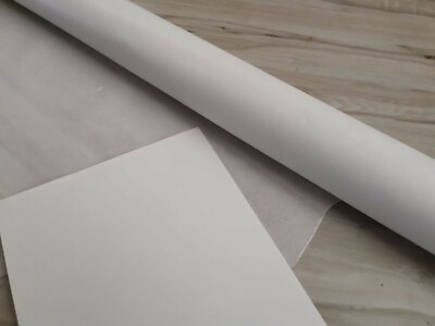 2oz PURE WHITE SMOOTH LEATHER HIDE MEDIIUM SOFT 10+sqf PANEL SHEEET CRAFT/LINER