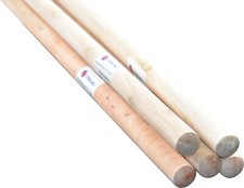 Long Wooden Broom Handle Mop Snow Shovel 120x 2.85cm Outdoor Yard Replacement