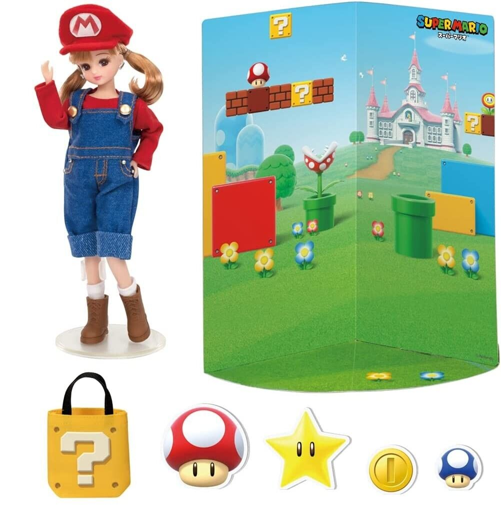 Takara Tomy Licca Chan Super Mario Bros Doll Nintendo Japan LD-33