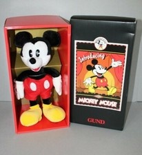Vintage 90's Mickey Mouse GUND NRFB 13" Stuffed Plush - Antique Replica Mickey