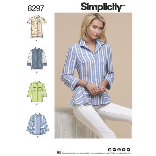 Simplicity Dress Pants Tops Sewing Pattern Misses Plus Size You Pick - Picture 16 of 33
