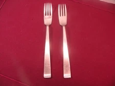 Set Of 2 Evans International by Sola CORA Holland Stainless Dinner Forks 7"