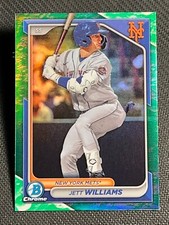 2024 Bowman Chrome GREEN LUNAR REFRACTOR Jett Williams, item 1