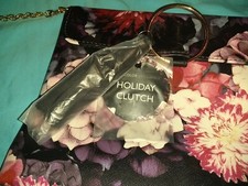 FLORAL VINYL Holiday Clutch Arcadia Beauty La...