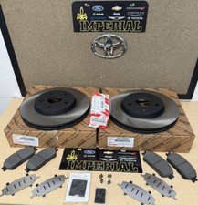 2004-2010 TOYOTA SIENNA OEM FRONT BRAKE ROTORS TCMC PADS & SHIMS GENUINE OEM