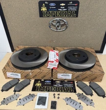 2004-2010 TOYOTA SIENNA OEM FRONT BRAKE ROTORS TCMC PADS & SHIMS GENUINE OEM