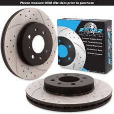 FRONT DRILLED GROOVED 262mm BRAKE DISCS FOR HONDA CIVIC EJ EK 1.5 1.6 16V VTEC