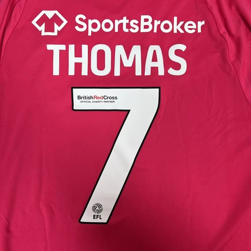 Rare Original THOMAS 7 Huddersfield Town 2022/2023 Third Football Shirt Large