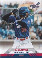 2022 Kannapolis Cannon Ballers DJ Gladney RC Rookie Chicago White Sox