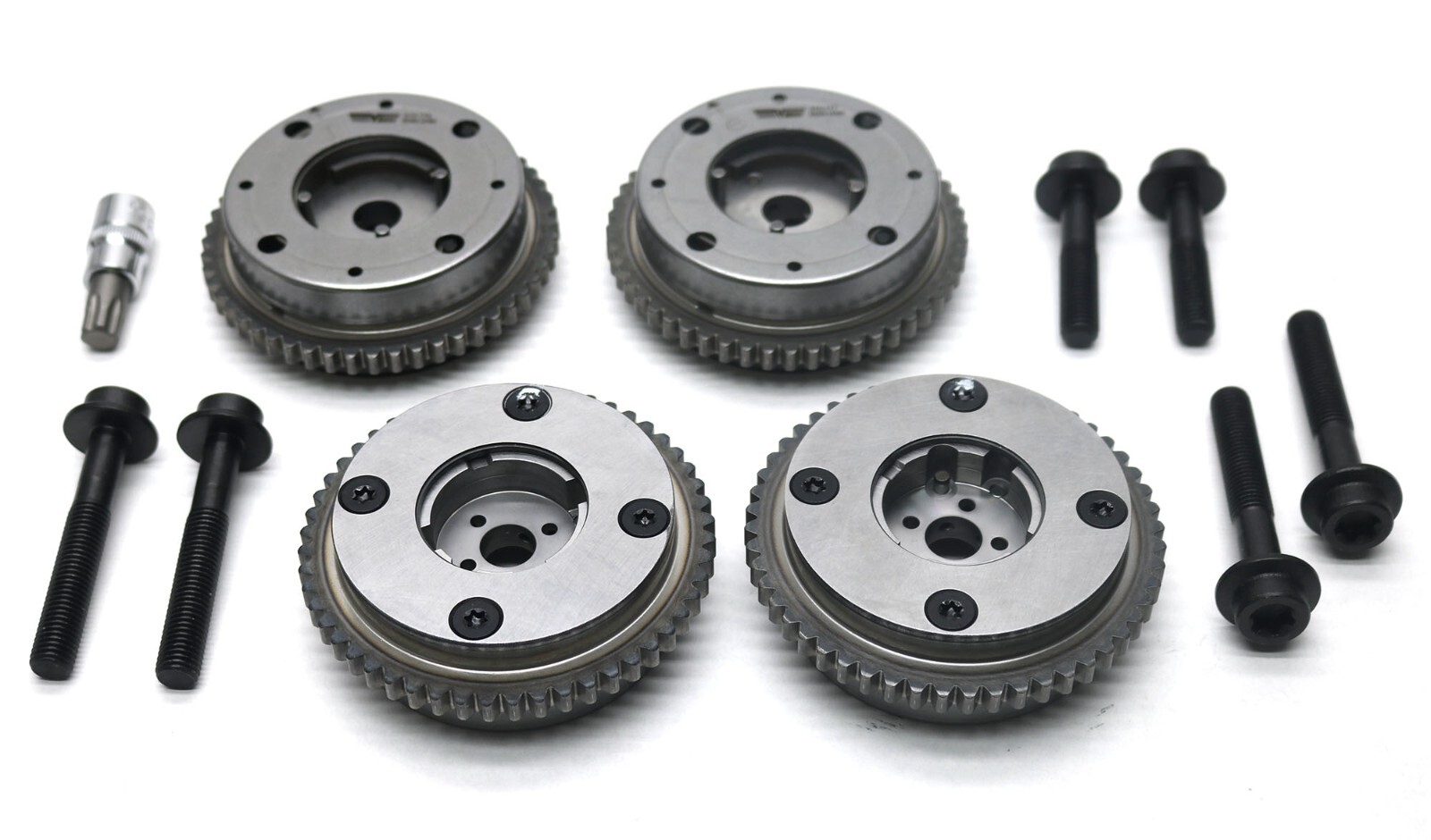 New Redesigned & Improved 3.5L EcoBoost 4-Pc Cam Phaser Set w/Hardware VVT Gears