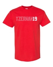 DETROIT Name And Number Steve Yzerman #19 Unisex T-shirt S-XL FREE S&H!