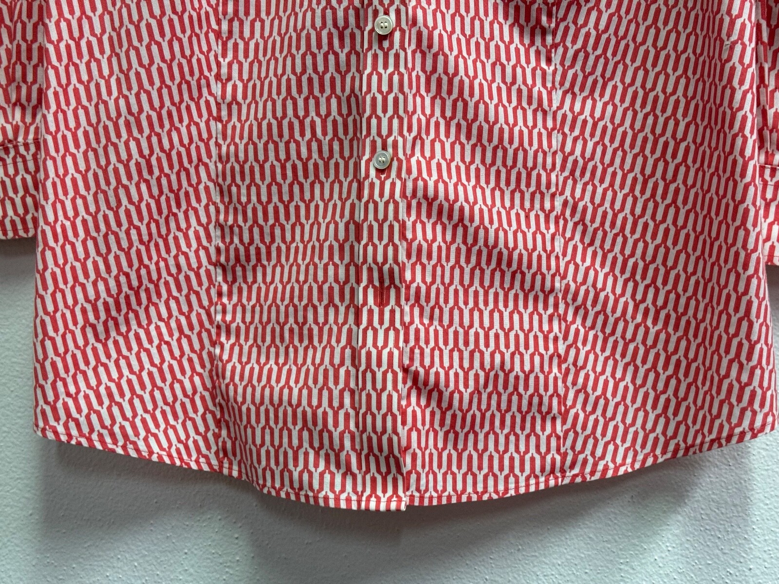 Talbots Wrinkle Resistant Red Button Down 3/4 Sle… - image 4