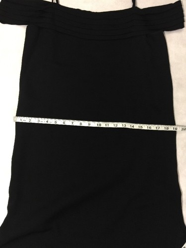 T Alexander Wang Women Dress Size 2 NWT 100% Silk Black Open Shoulders - 第 7/8 張圖片