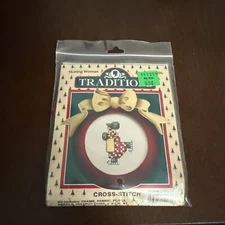 Cross StitchChristmas Skating Woman Traditions T8906 Frame Fabric Floss Chart