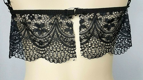 Women's Sexy Black Lace 2-Piece Lingerie Set Size Lg - Picture 4 of 6