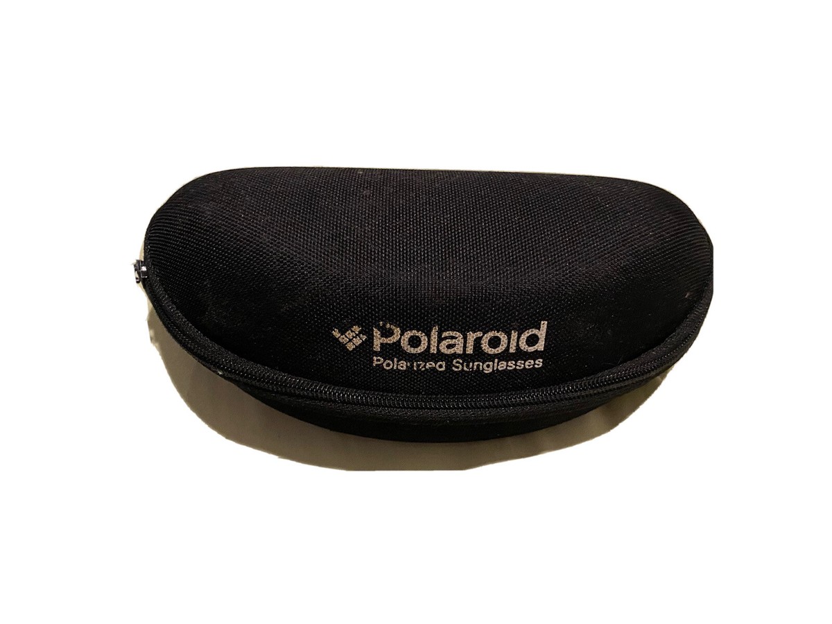 Black Polaroid Sunglasses Case With Zipper Hard Shell  display picture 3