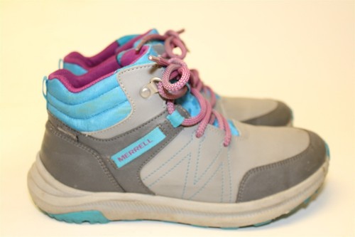 Merrell Youth Greylock Girls Size 6 M 37 Leather Textile WP Hiker Boots MK165225 - Picture 7 of 24