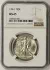 1941 Walking Liberty Half Dollar 50C MS 65 NGC