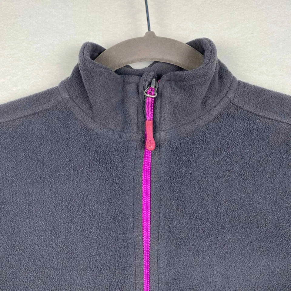 Champion C9 Women's XS Gray Full Zip Mock Neck Fleece Fitted Jacket Thumb Holes - Image 3 of 4
