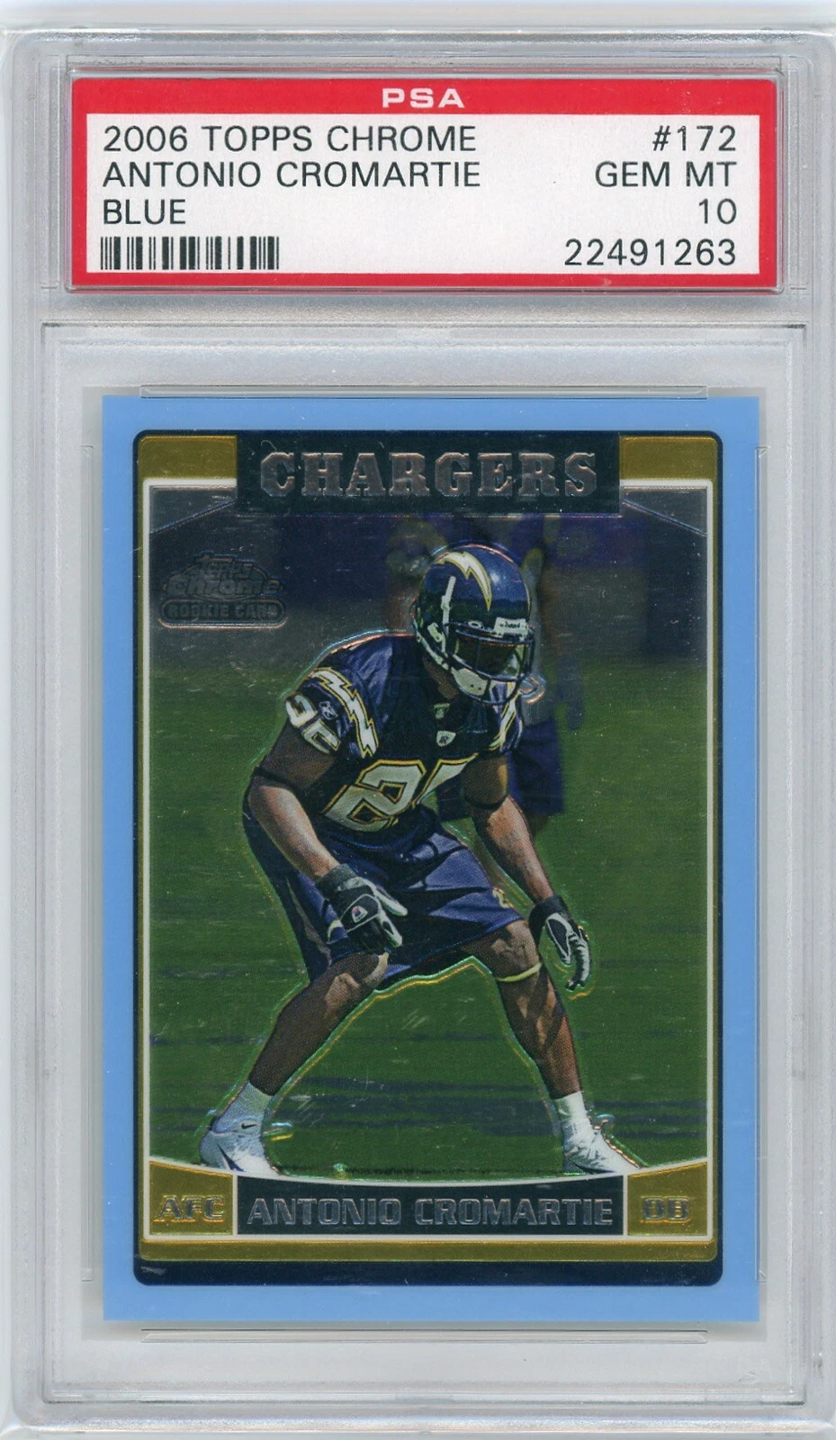 Antonio Cromartie Topps Chrome #172 Blue