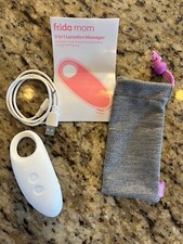 Frida Mom White Vibration  Heat 2 In 1 Lactation Massager Manual Breastfeeding