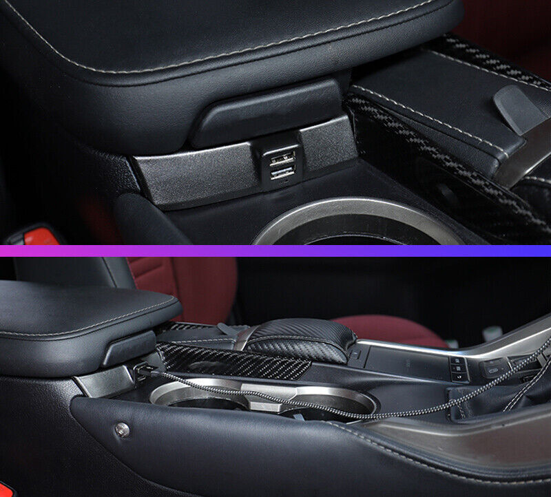 For Lexus NX200t 300 300h 2015-2021 Black Central Console USB Car