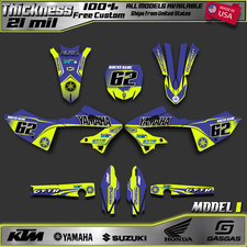 Yamaha YZ125 YZ250 Graphics Kit 2022-2025 Decals Stickers yz 125 yz 250 Custom