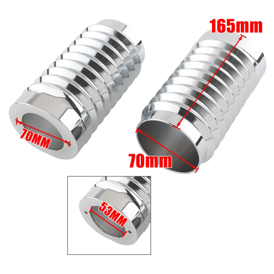 Cubierta deslizante de bota de horquilla superior para Harley Road King Heritage Softail Fat Boy FLSTN Foto 2 de 4