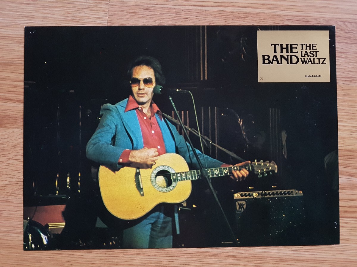 ROCK: THE BAND- LAST WALTZ rare German lobby card #4 Neil Diamond