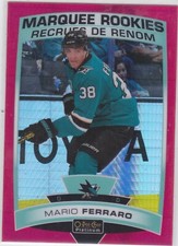 19/20 PLATINUM...MARIO FERRARO..MARQUEE ROOKIES..RED PRISM../199..#154...SHARKS