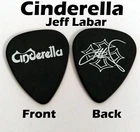 Cinderella Rock band novelty Jeff Lbar signature guitar pick (Q-2341)