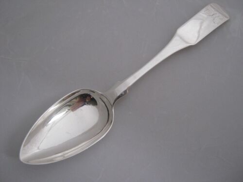 Scottish Provincial silver serving or table spoon Perth c.1800 William Ritchie - Afbeelding 1 van 3
