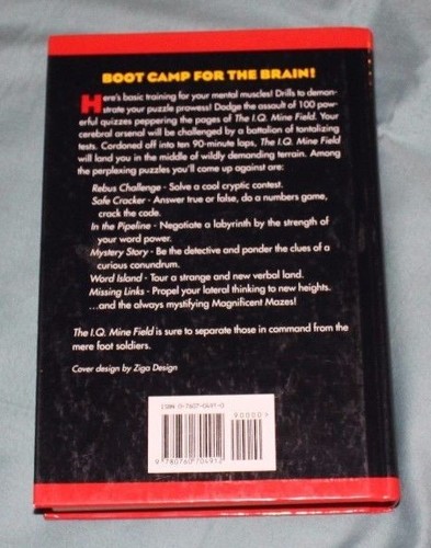 The IQ Minefield by David J. Bodycombe HC 1996 - Picture 4 of 4