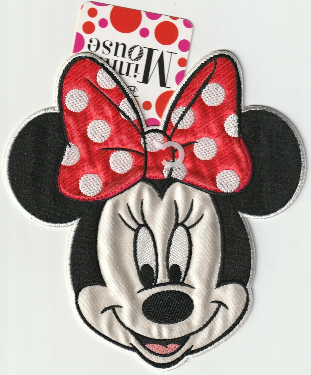 Disney Minnie Mouse Large Iron On Applique, New with tag FAST FREE