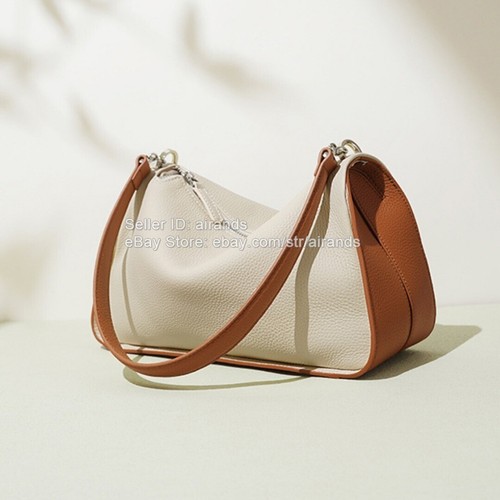 Elegante Bolso de Hombro de Cuero Blanco Grande para Mujer Trabajo Viaje Asa Superior Cartera - Imagen 5 de 23