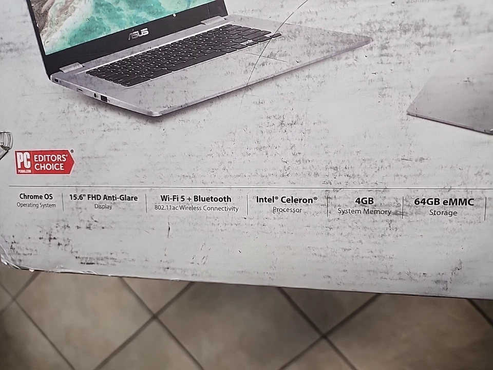 ASUS C523n 1.1 GHz 15" 32gb SSD 4gb RAM Celeron Chromebook - Image 4 of 4