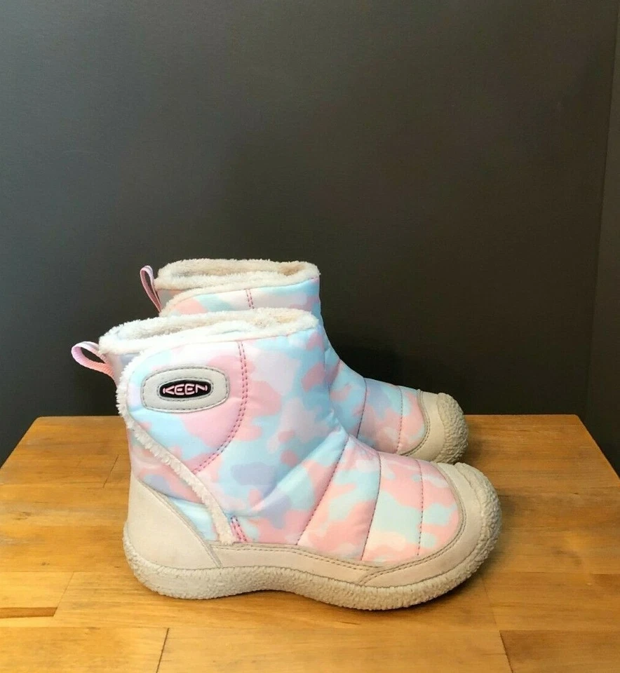 Bota Keen Criança Menina Prata Bétula/Rosa Blush Howser II Média EUA 10 Nova Sem Caixa - Imagem 2 de 4