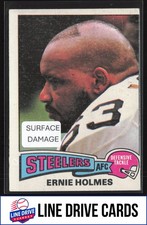 1975 Topps #328 Ernie Holmes Pittsburgh Steelers Rookie PR ** SURFACE DAMAGE **