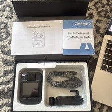 CAMMHD V8-1 TB 4K Body Camera with Audio and Video V8PRO-1 TB, Black