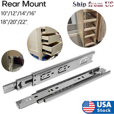 1 Pairs 14-22 Soft-Close Drawer Slides Ball B...