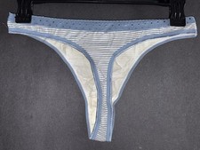 Warner s 05599 Y2K Brief High Waist Cotton String Thong S Panty Bikini Underwear