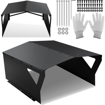 Mähroboter Garage Schutzüberdachung Carport  UV-Schutz Schwarz 78x60x34cm